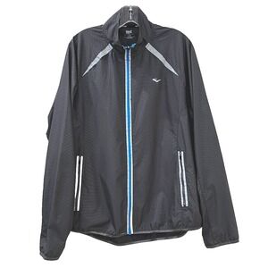 Everlast Performance Men's Windbreaker Jacket L Gray Reflective Water Resistant